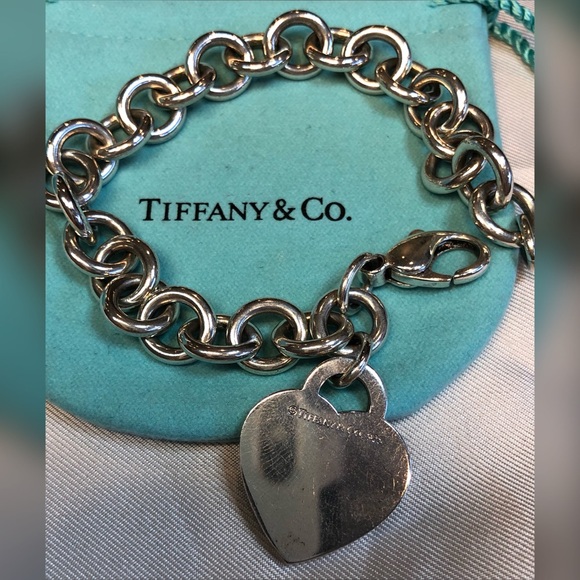 Tiffany RTT Heart Tag Bracelet 925 EUC - Picture 9 of 15